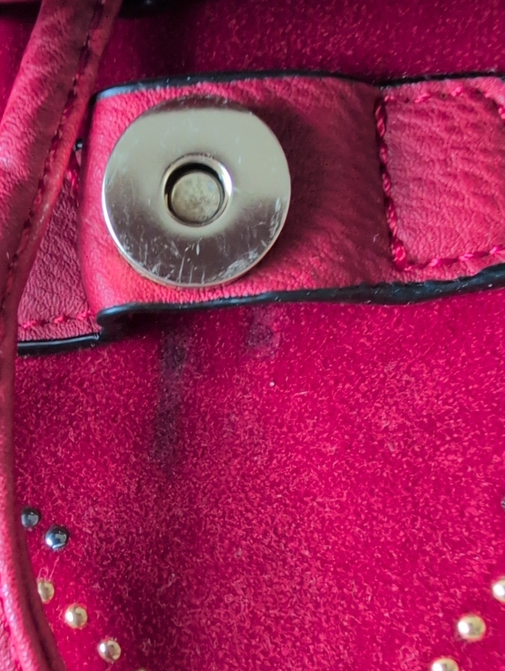 NWT Mellow World Vegan Embellished Stud Drawstring Backpack Bag - Picture 12 of 12